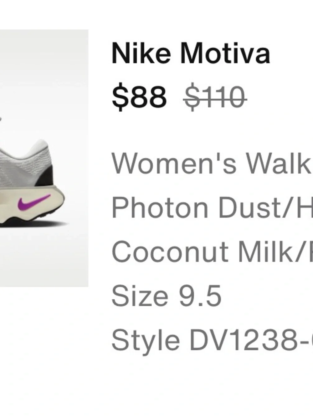Nike Women's Motiva Walking Shoes